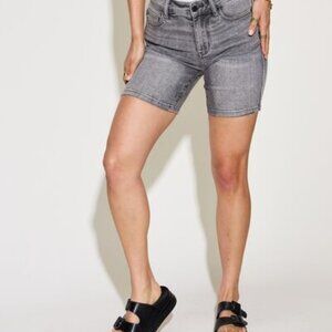 Hazel Blues® | Judy Blue High Waist Washed Denim Shorts